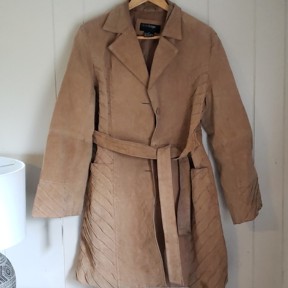 Vtg boho leather jacket